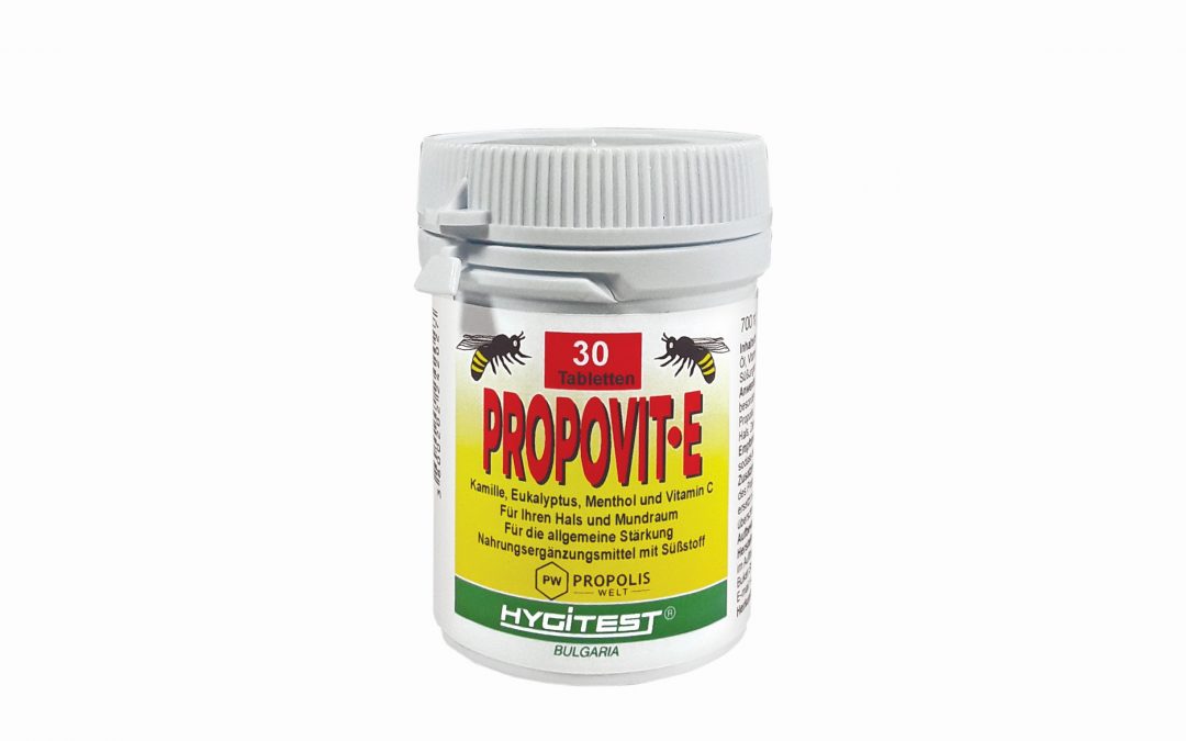 Propolis lozenges PROPOVIT-E with eucalyptus and menthol 30 pcs.